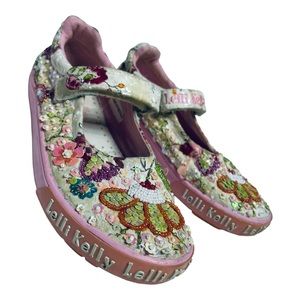 Lelli Kelly Kids | Shoes | Lelli Kelly Size Girls Silver Sparkly Heel |  Poshmark